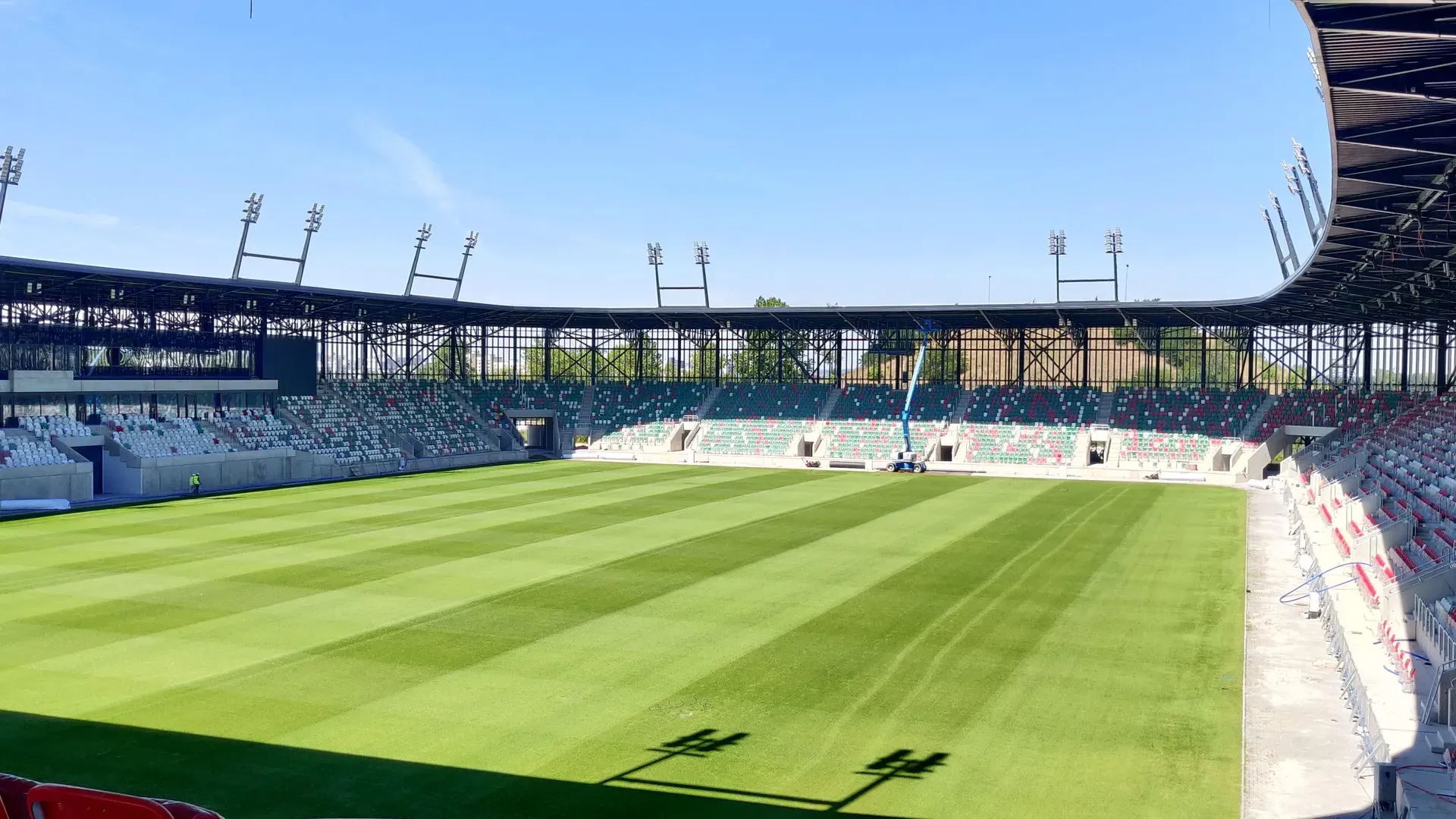 Bauwerksmonitoring der Stadionüberdachung in Sosnowiec