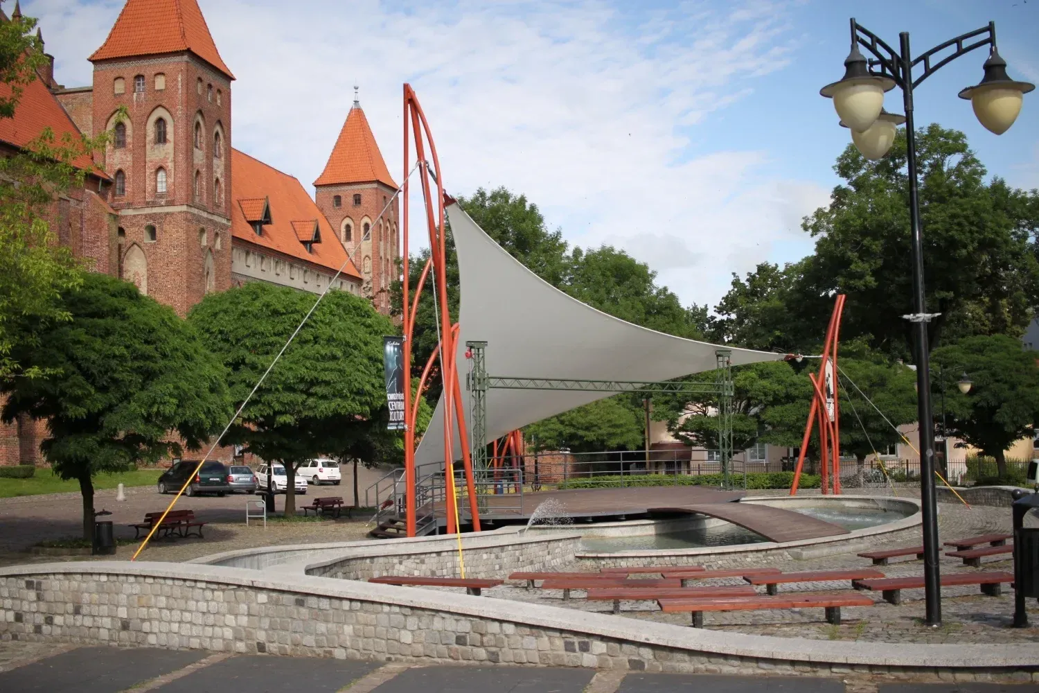 Zadaszenie membranowe sceny w Kwidzynie — PVC — Kwidzyn, Polska