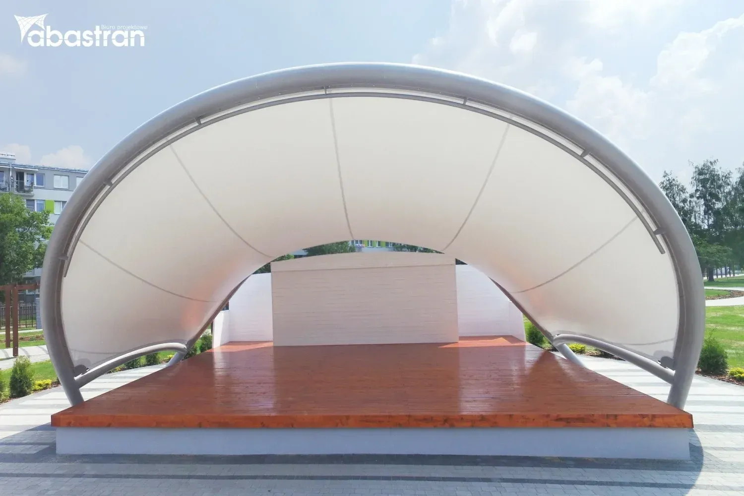 Zadaszenie sceny plenerowej w Stalowej Woli — PVC — Stalowa Wola, Polska