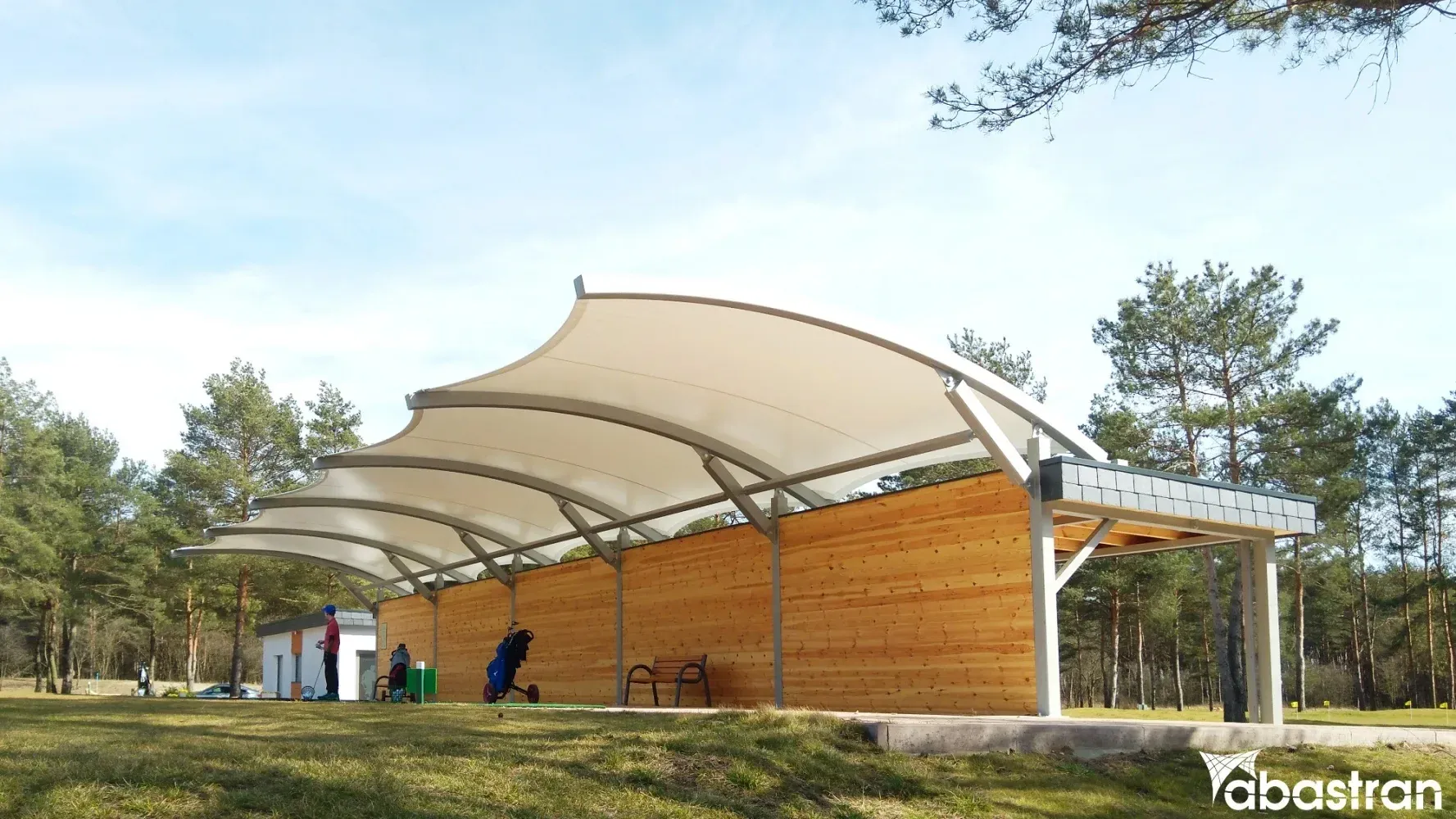 Zadaszenie na Polu Golfowym — PVC — Kamień Śląski, Polska