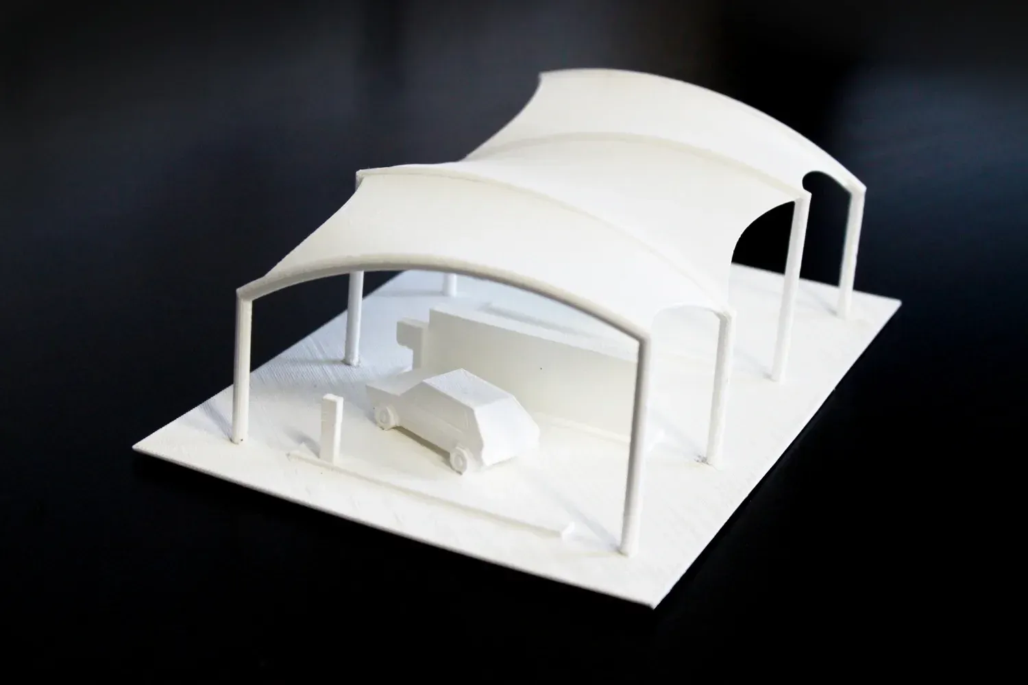 Modułowe zadaszenie myjni samochodowej — 2