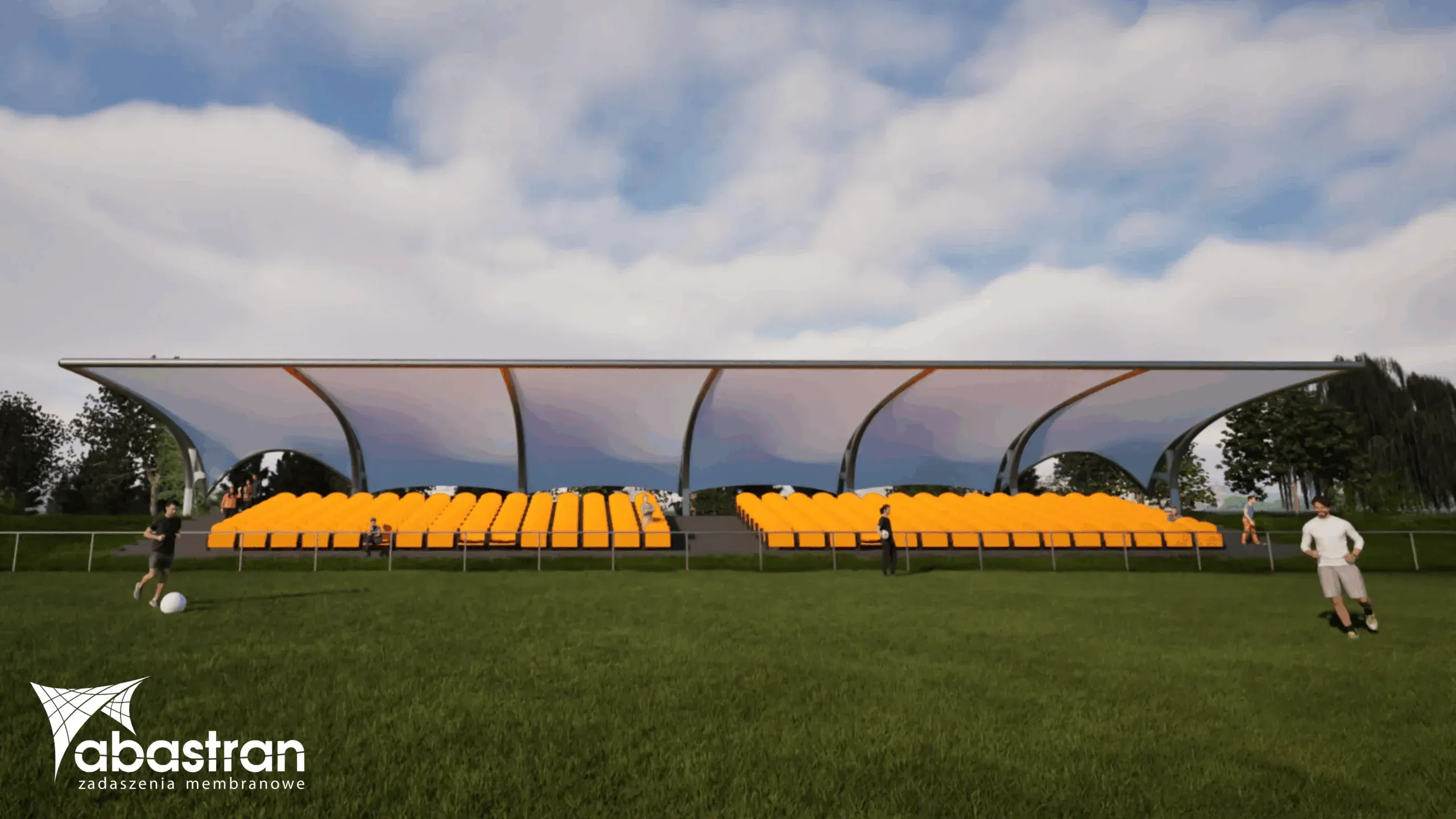 Koncepcja zadaszenia trybun stadionu — 2