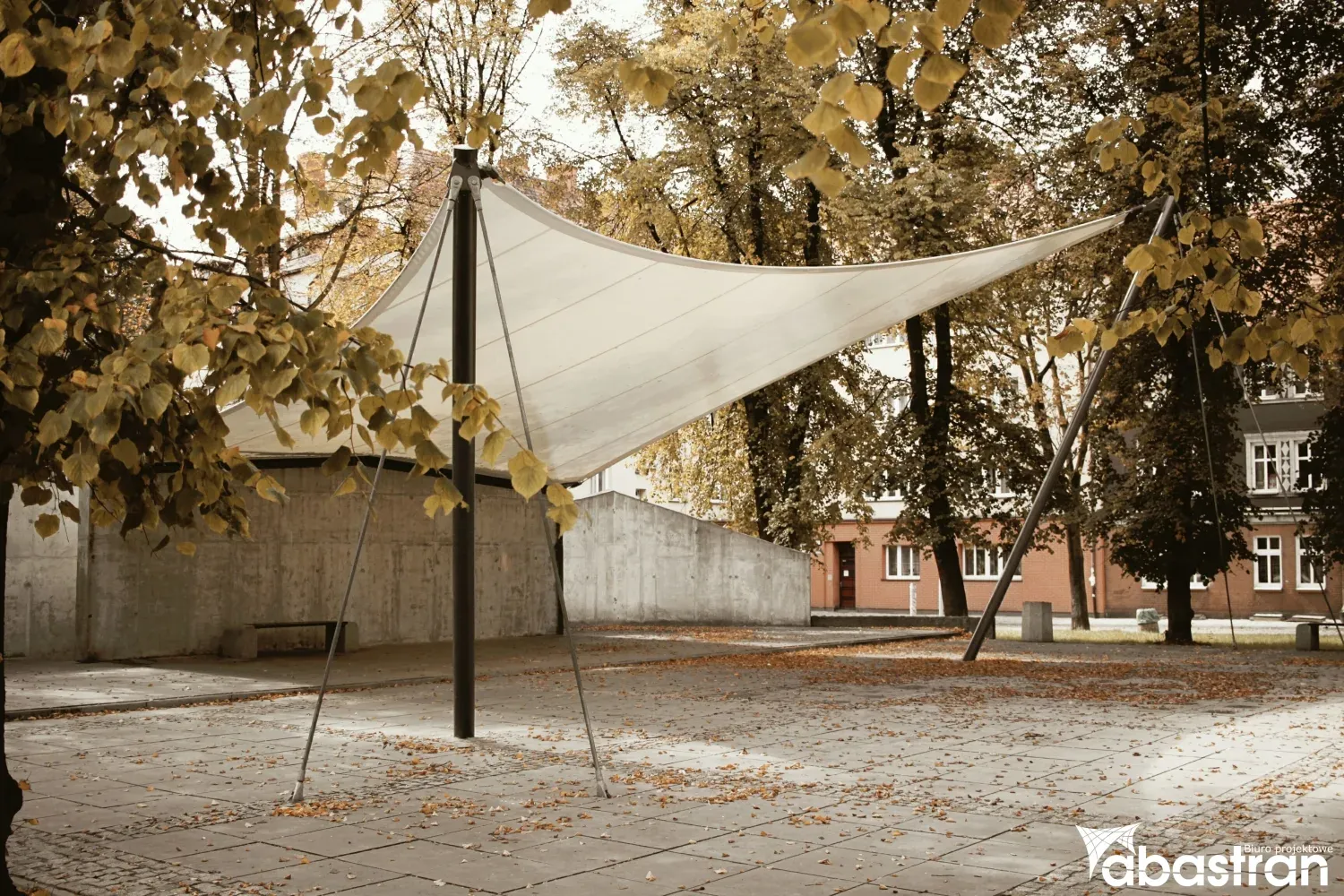 Zadaszenie membranowe na placu św. Barbary w Bytomiu — 2