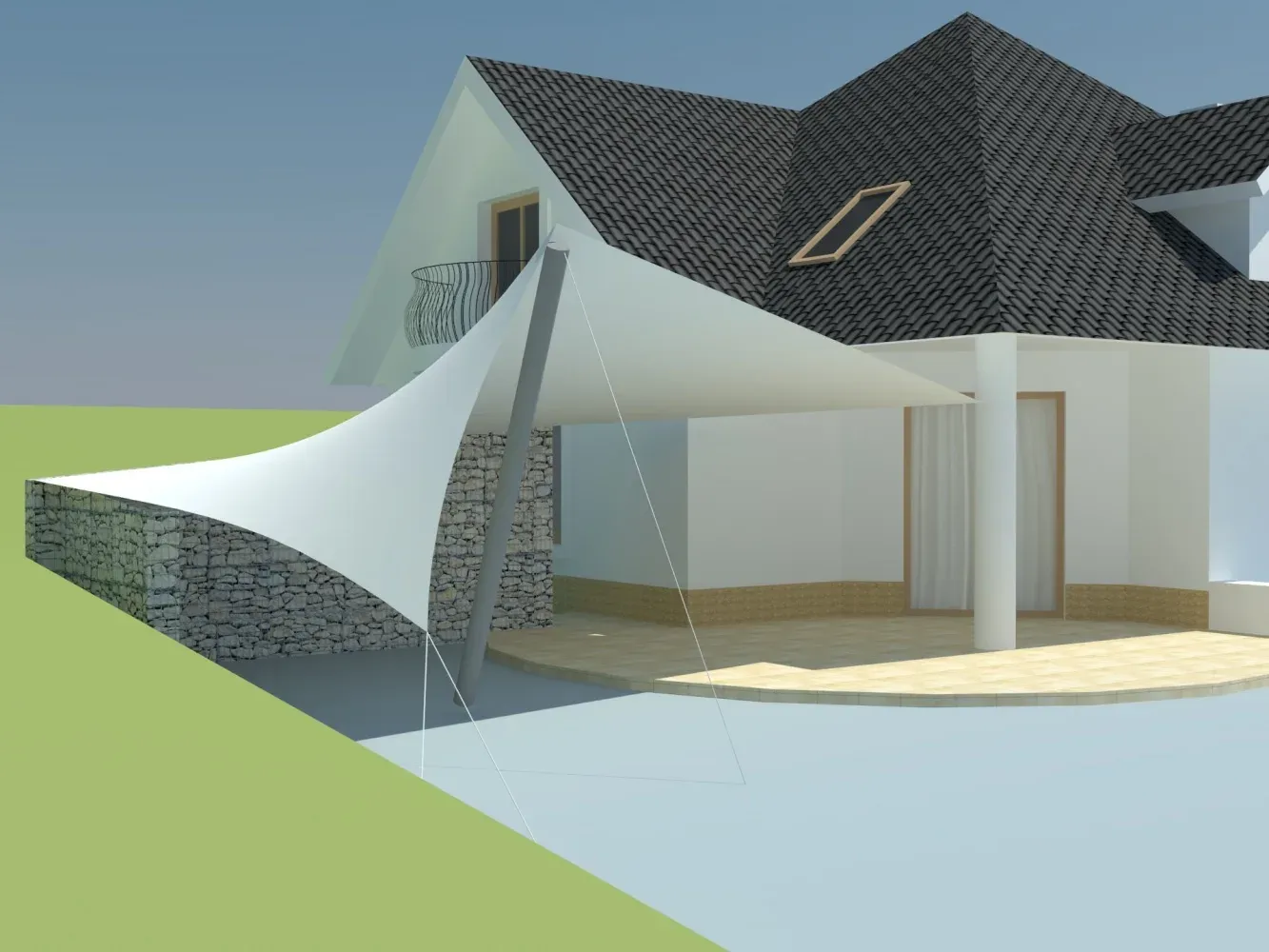 Zadaszenie tarasu w Brennej — 2