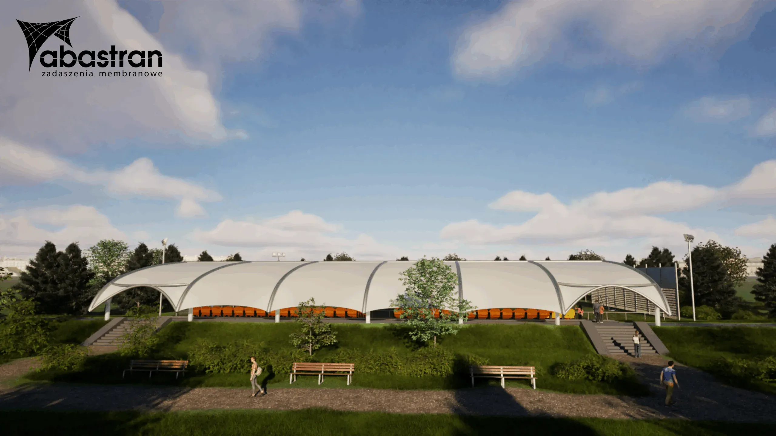 Koncepcja zadaszenia trybun stadionu — 3