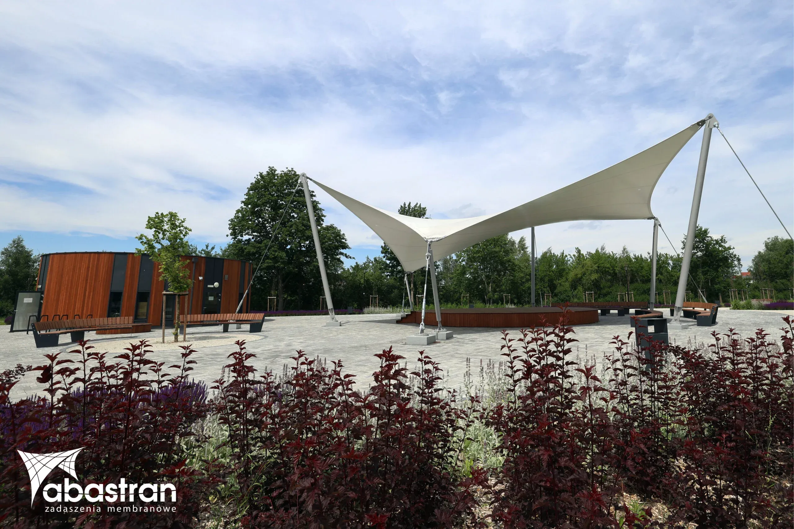 Zadaszenie membranowe amfiteatru – Mieścisko — 3