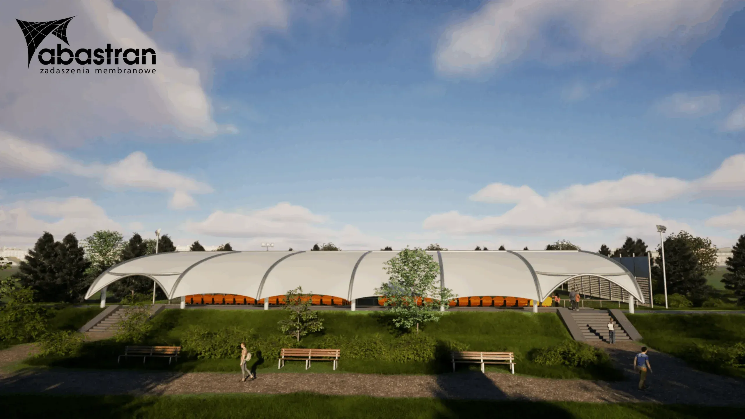 Koncepcja zadaszenia trybun stadionu — 3