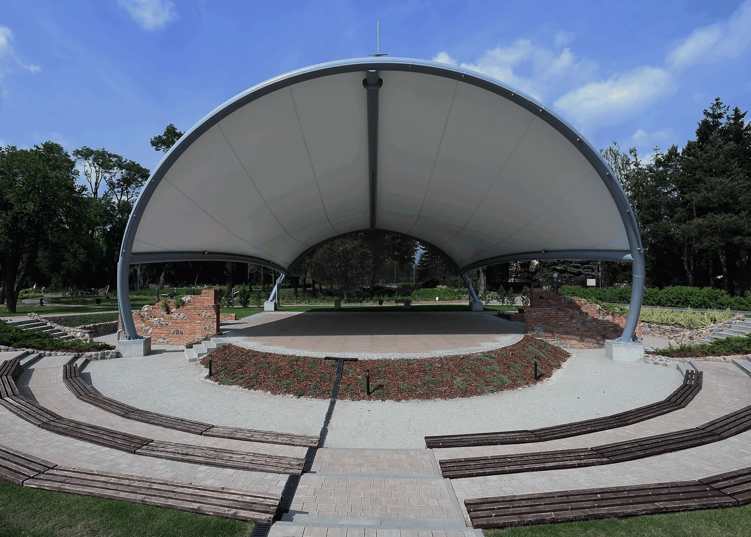 Zadaszenie sceny plenerowej w Węgrowie — 4