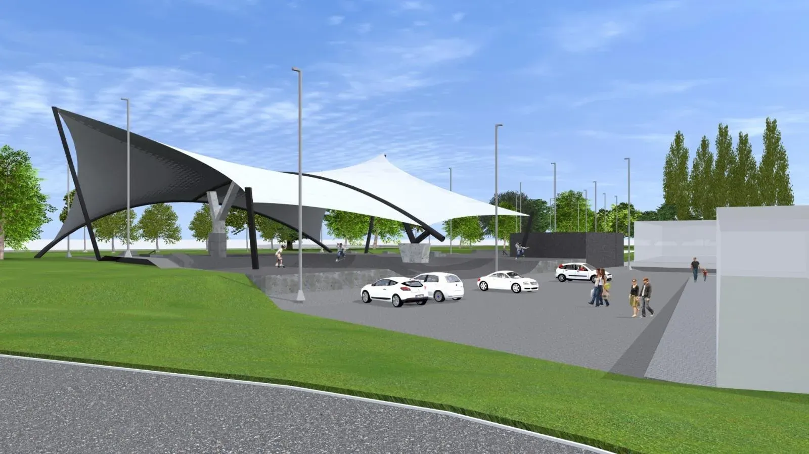 Projekt koncepcyjny zadaszenia skateparku w Piasecznie — 5