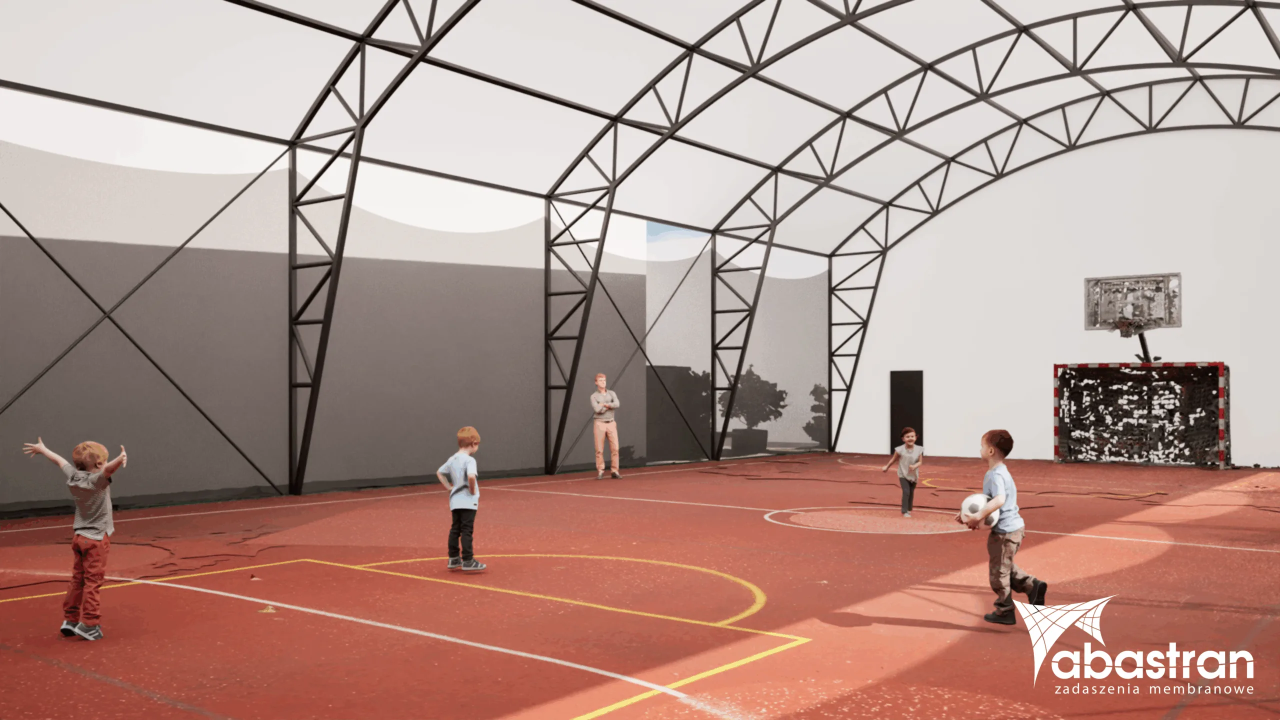 Year-Round Sports Field Roofing Project in Kraków