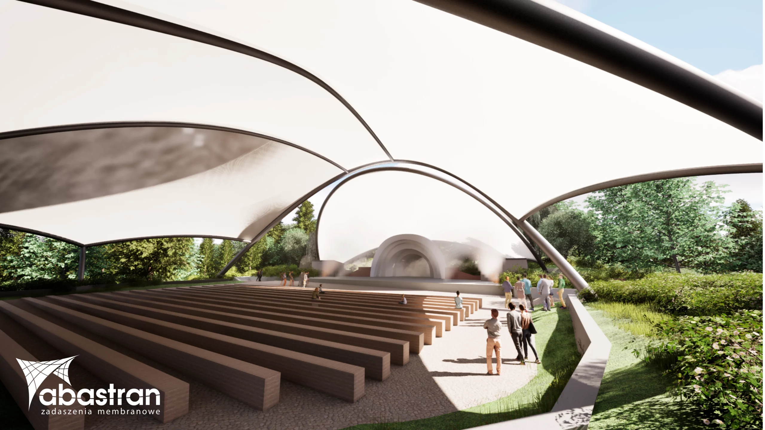 Conceptual Design of Amphitheatre and Audience Canopies in Połczyn-Zdrój