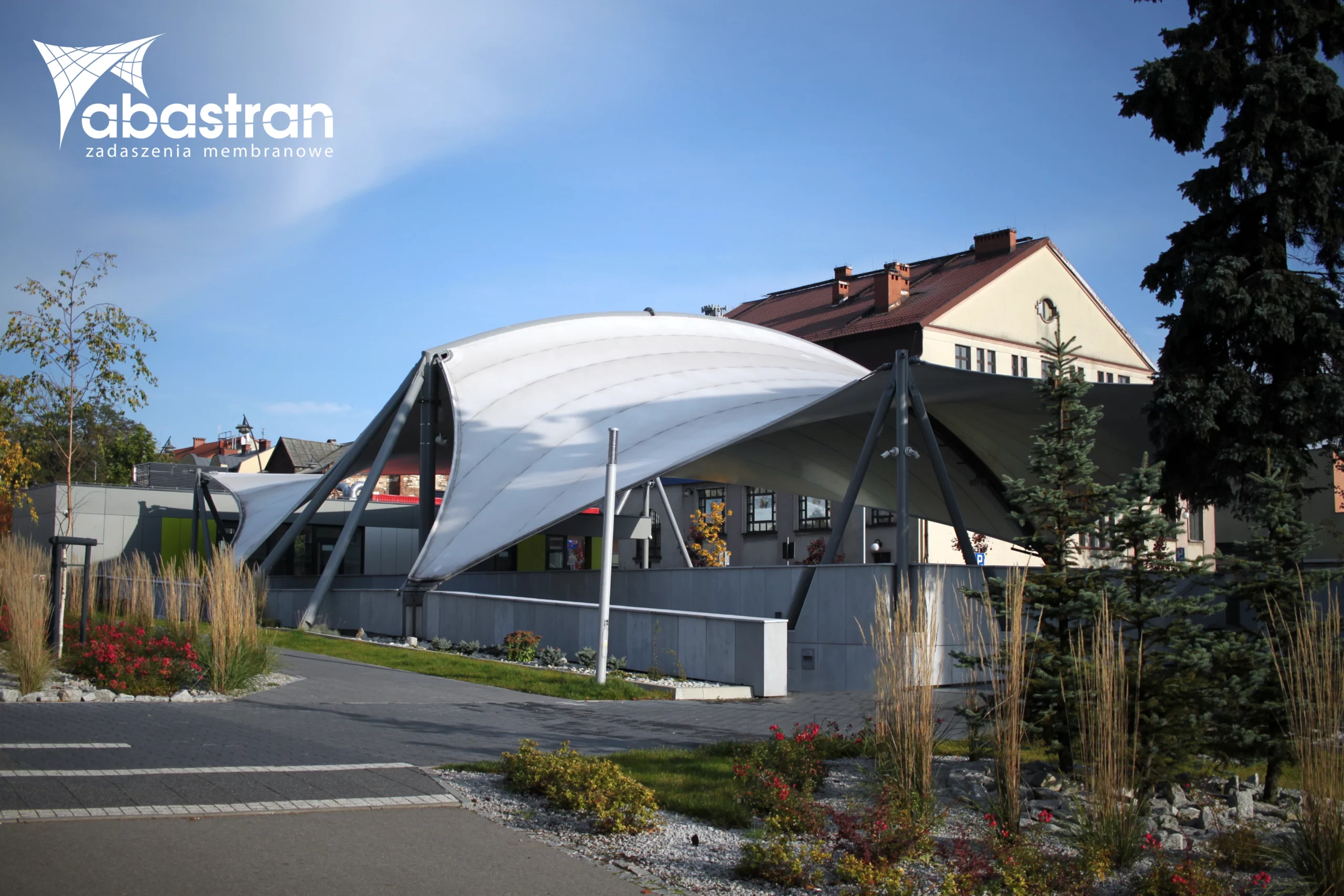 Miners’ Square in Jaworzno – Bicycle Parking Canopy